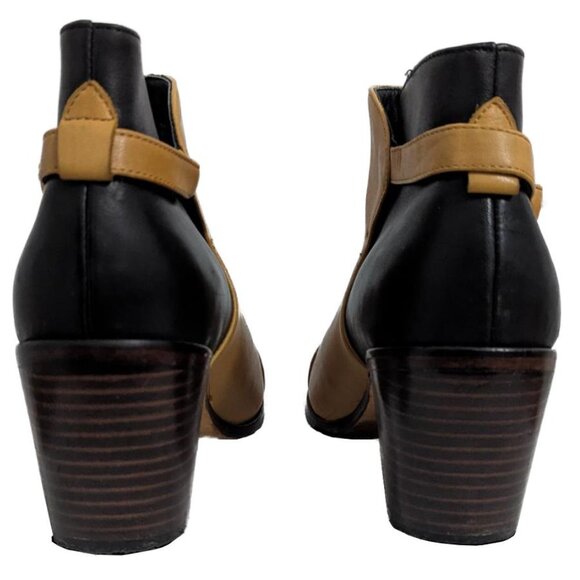 Samantha Pleet Wolverine x Anthropologie Two Tone/Colorblock Leather Boots - Picture 5 of 10